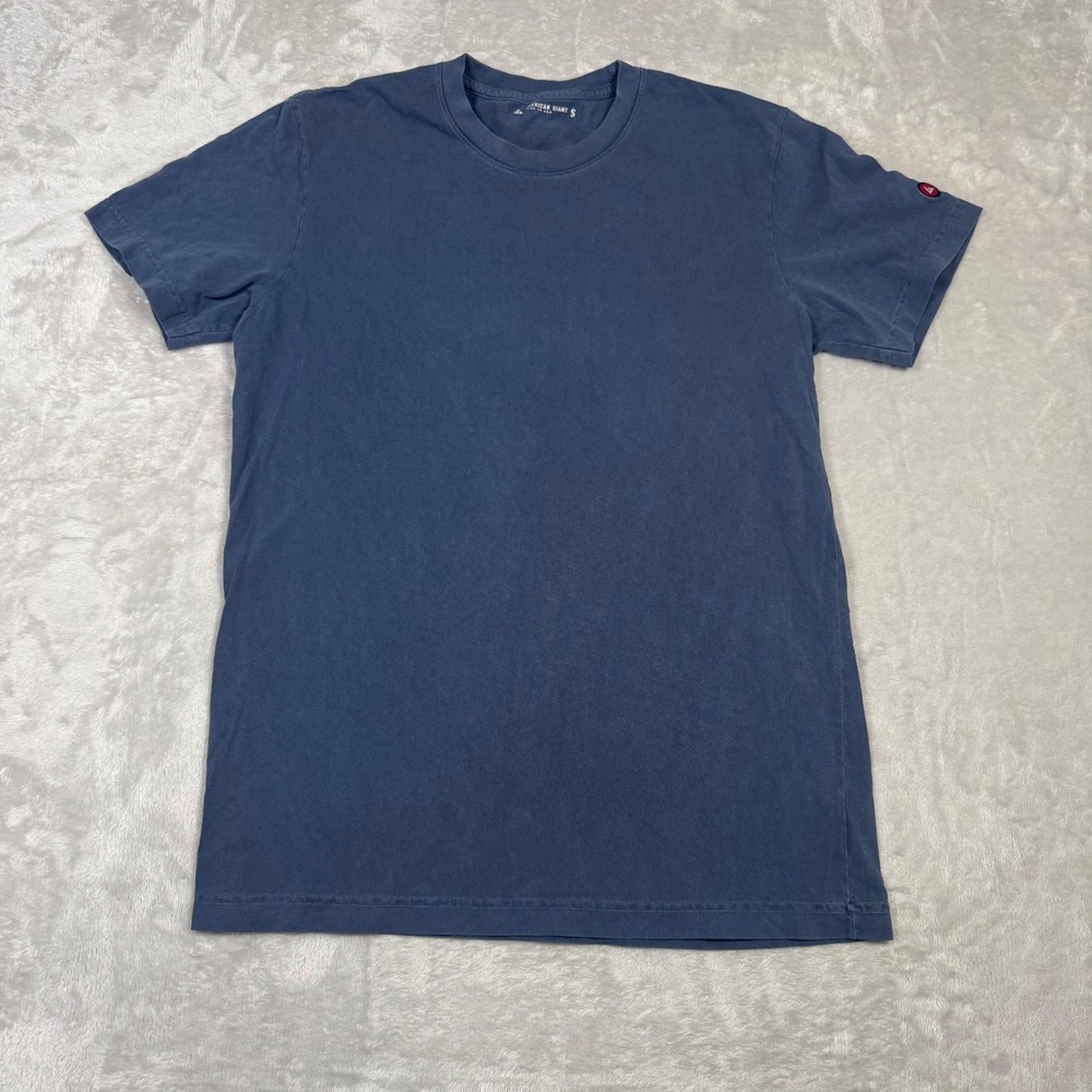 NWOT American Giant Women S Short Sleeve Crew Neck Tee T-Shirt Washed Blue